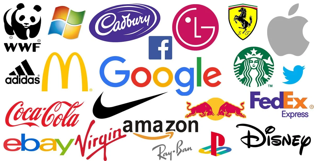 most popular brands logos in one image