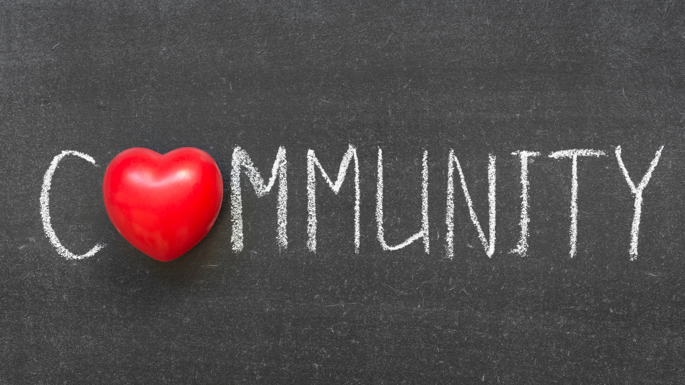 love community banner for marketing
